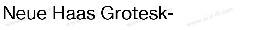 Neue Haas Grotesk字体转换